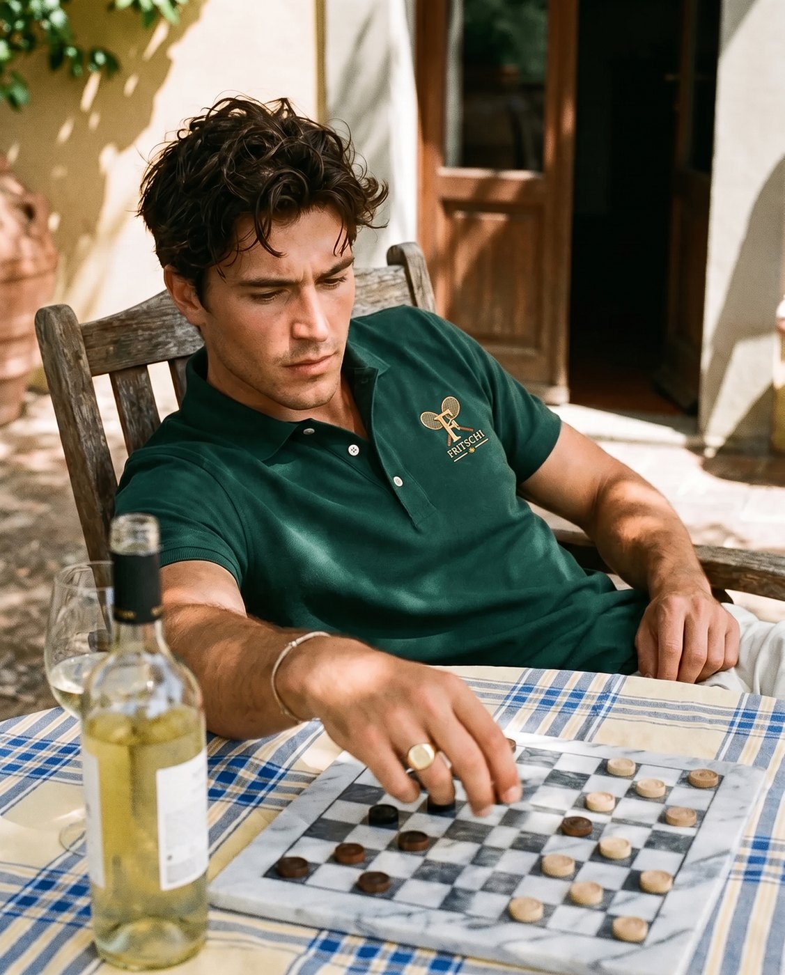 The racing green polo